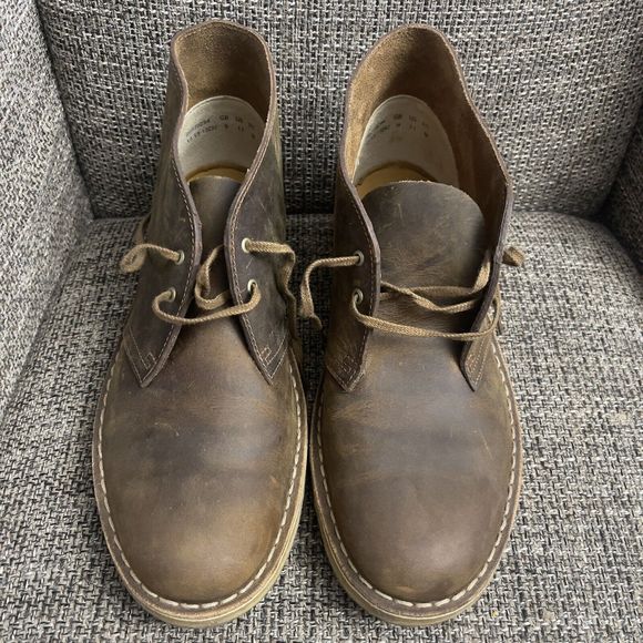 Clarks Originals Desert Boot Beeswax Leather Laceup Chukka Crepe Sole Men 11 EUC main image 3